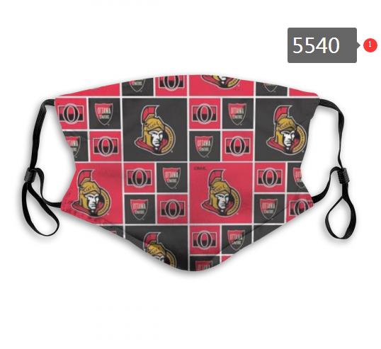 2020 NHL Ottawa Senators #1 Dust mask with filter->ncaa dust mask->Sports Accessory